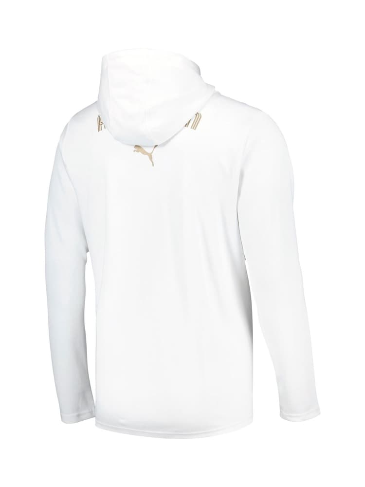 Puma White AC Milan Casuals Hooded Jacket - Image 2 of 3 Puma White AC Milan Casuals Hooded Jacket - Image 2 of 3