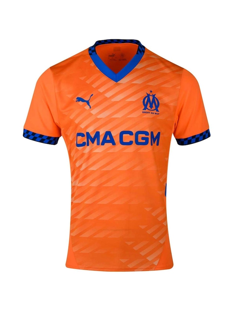 Puma Orange Olympique de Marseille Third Shirt 2024-25 - Image 1 of 5 Puma Orange Olympique de Marseille Third Shirt 2024-25 - Image 1 of 5