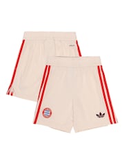 adidas White Kids FC Bayern Third Shorts 2024-25 - Image 1 of 3