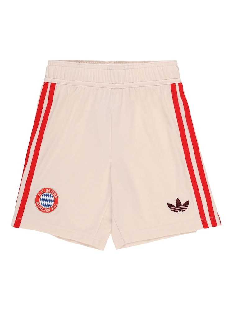 adidas White Kids FC Bayern Third Shorts 2024-25 - Image 2 of 3
