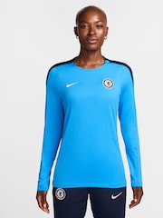 Nike Blue Womens Chelsea Strike Crew Top - Image 1 of 5