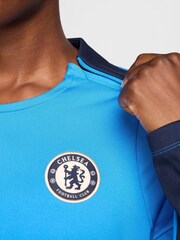 Nike Blue Womens Chelsea Strike Crew Top - Image 5 of 5