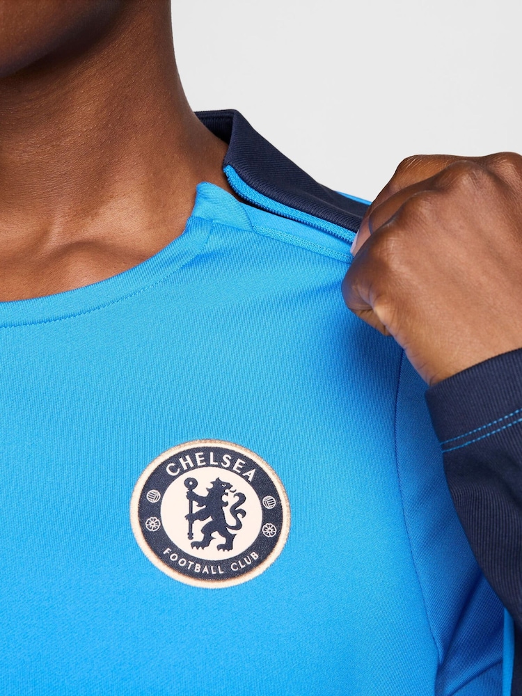 Nike Blue Womens Chelsea Strike Crew Top - Image 5 of 5
