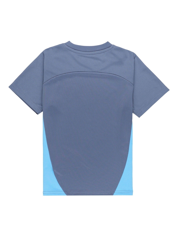 Puma Blue Kids Manchester City Training T-Shirt - Image 2 of 3