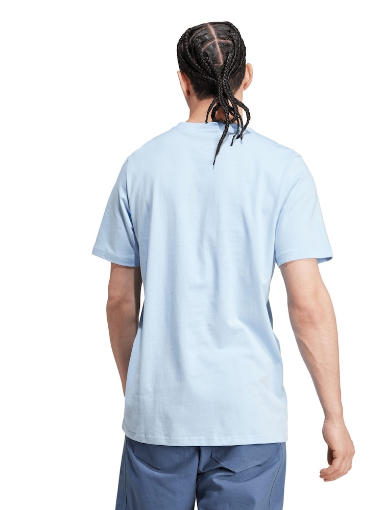 adidas Blue 100% Cotton Real Madrid SZN Graphic T-Shirt - Image 2 of 2