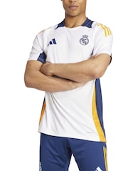 adidas White Real Madrid Training Jersey - Image 1 of 5