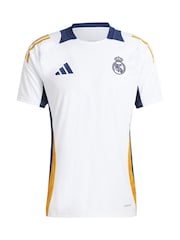 adidas White Real Madrid Training Jersey - Image 4 of 5