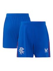 Castore Blue Kids Glasgow Rangers Away Shorts 2024-25 - Image 1 of 4