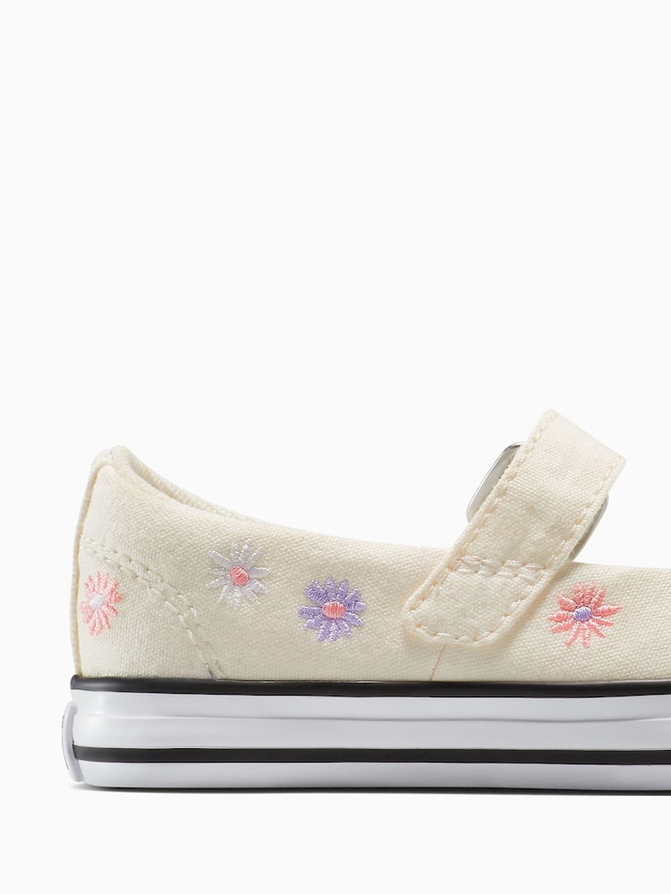 Buy Converse Cream Infant Chuck Taylor Dainty Mary Jane Shoes from