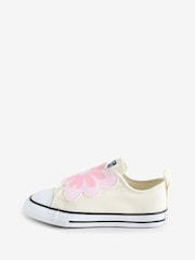 Converse Cream Chuck Taylor All Star One Strap Trainers - Image 2 of 9
