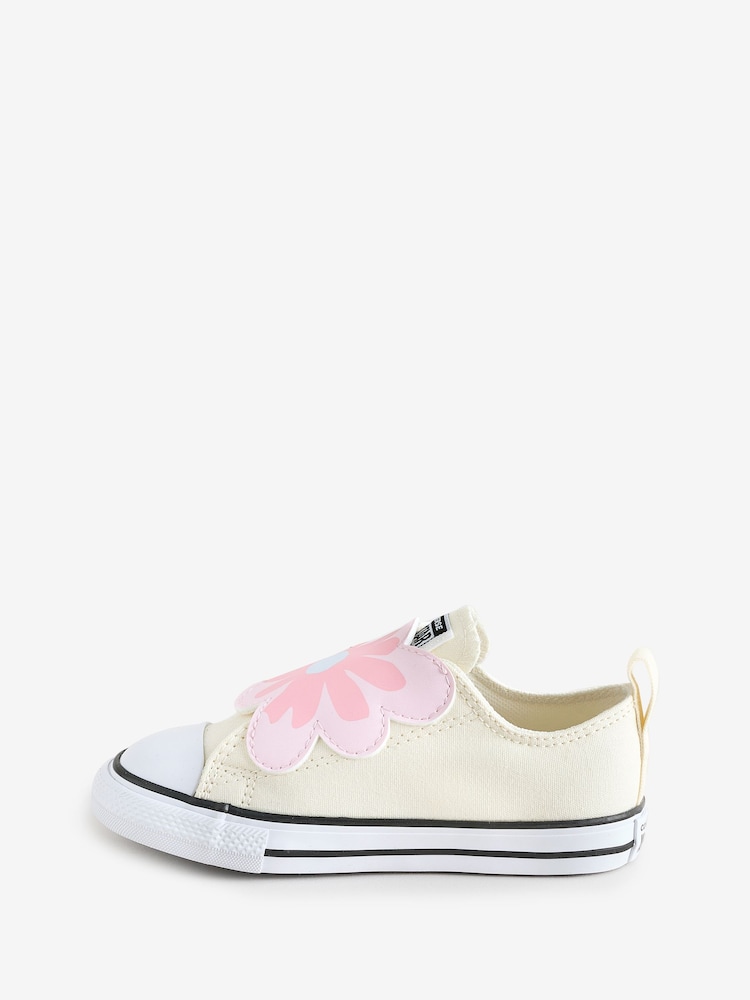 Converse Cream Chuck Taylor All Star One Strap Trainers - Image 2 of 9