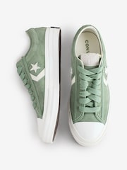 Converse Green Star Player 76 Ox Trainers - Image 6 of 9