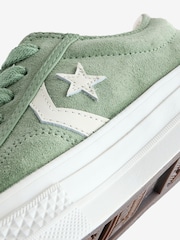 Converse Green Star Player 76 Ox Trainers - Image 9 of 9