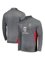 Puma Grey AC Milan Training 1/4 Zip Top - Image 1 of 3