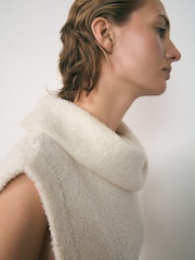 Mango Cream Drap Neck Top - Image 4 of 6