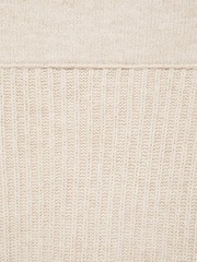 Mango Cream Asymetric Knitted Skirt - Image 6 of 6