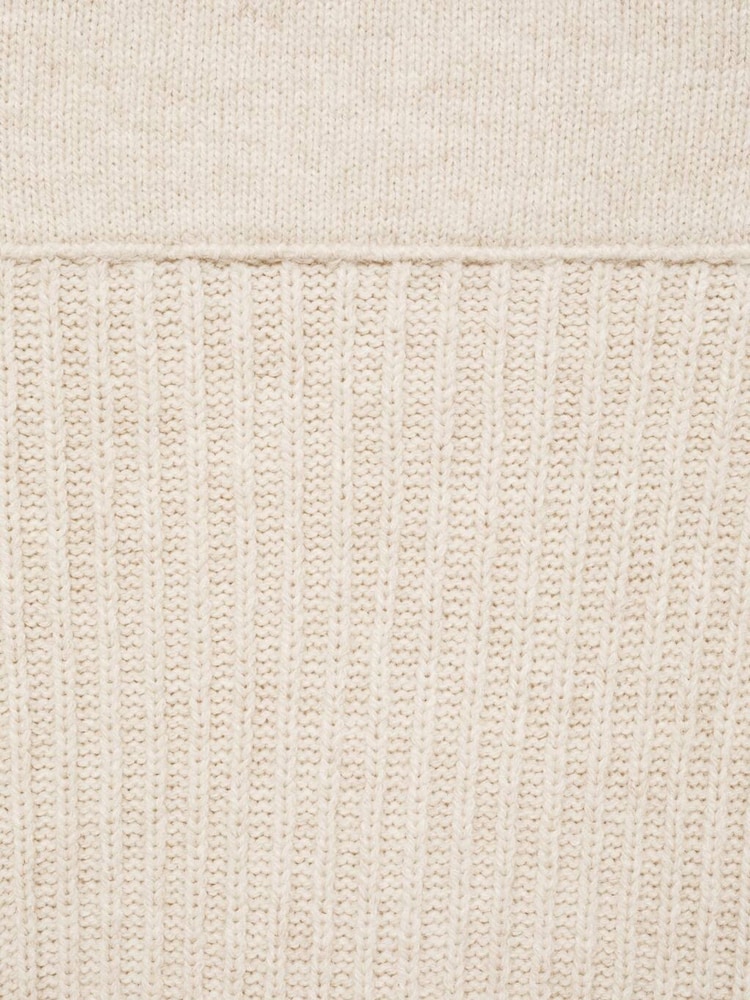 Mango Cream Asymetric Knitted Skirt - Image 6 of 6 Mango Cream Asymetric Knitted Skirt - Image 6 of 6