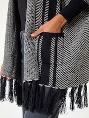 Roman Grey Abstract Print Knit Cover-Up - Image 5 of 5