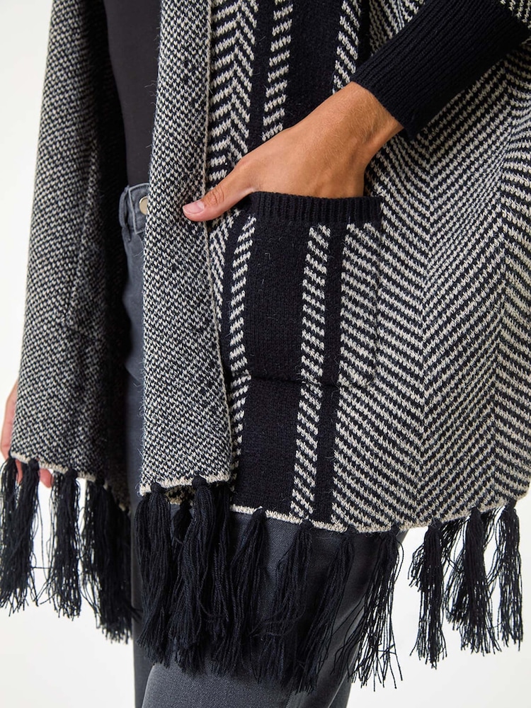 Roman Grey Abstract Print Knit Cover-Up - Image 5 of 5