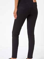 Roman Black Pocket Detail Stretch Ponte Trousers - Image 3 of 5