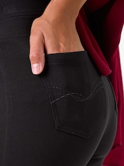 Roman Black Pocket Detail Stretch Ponte Trousers - Image 5 of 5