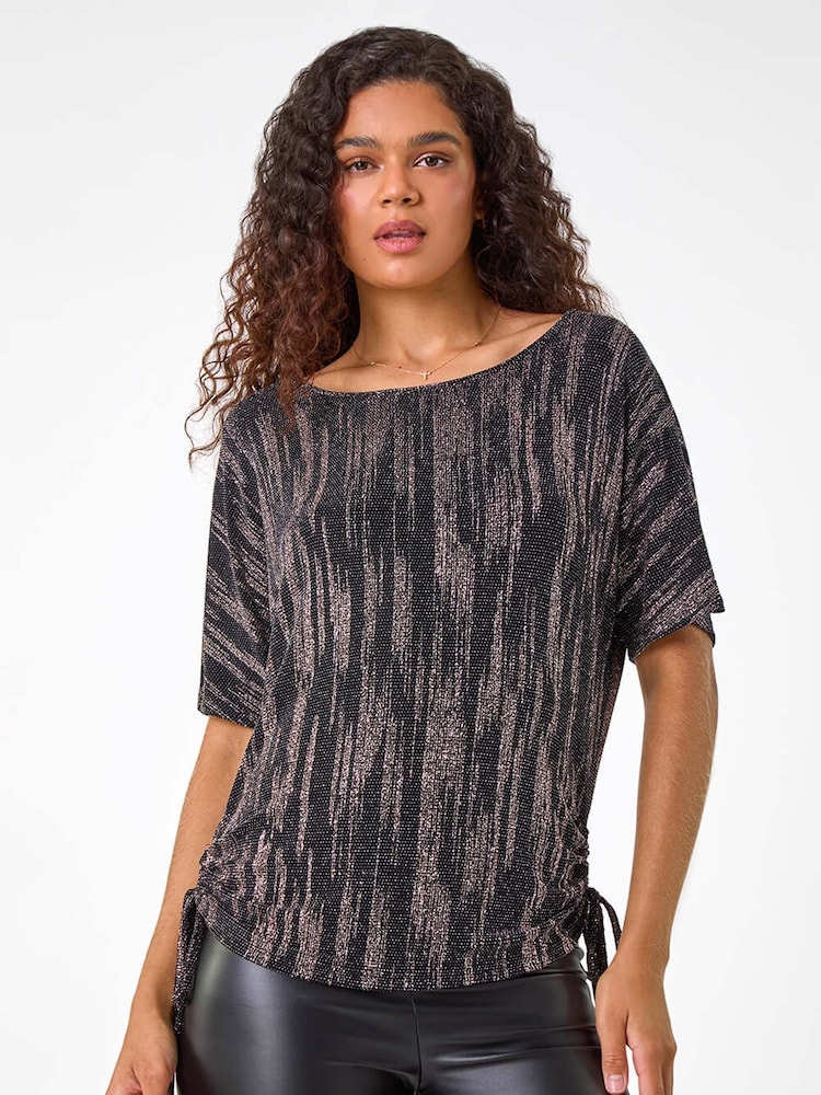 Blusa Roman com Glitter e Gola Redonda - Imagem 1 de 5