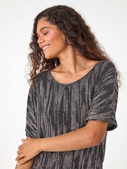 Blusa Roman com Glitter e Gola Redonda - Imagem 4 de 5