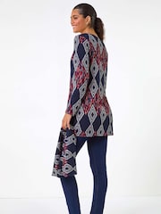 Túnica Longline Estampada Romana - Imagem 2 de 5