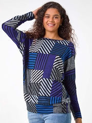 Azul - Roman Contrast Stripe Top - Imagen 4 de 5
