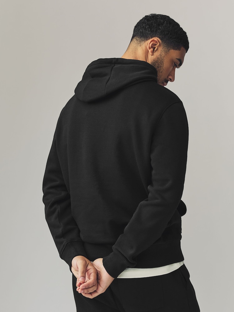Noir/Marine/Gris Marl - Lot de 3 sweats à capuche en jersey - Image 5 of 12