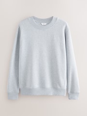 Noir/bleu marine Bleu/ Gris chinée - Jersey Col rond Sweat-shirt 3 Pack - Image 10 de 14