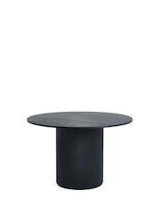 Julian Bowen Black Louis Fluted Round Dining Table - Image 3 of 9