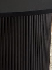 Julian Bowen Black Louis Fluted Round Dining Table - Image 5 of 9
