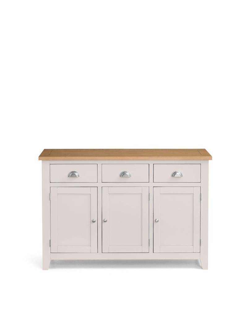Julian Bowen Elephant Grey Euro Oak Richmond Sideboard - Image 1 of 4