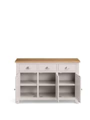 Julian Bowen Elephant Grey Euro Oak Richmond Sideboard - Image 3 of 4