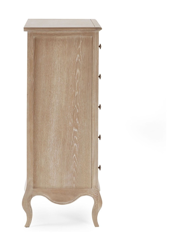 Julian Bowen Limed Oak Camille 4 + 2 6 Drawer Chest - Image 5 of 5