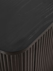 Julian Bowen Black Louis Fluted TV Unit - Image 10 of 10