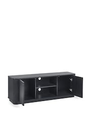 Julian Bowen Black Louis Fluted TV Unit - Image 3 of 10