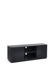 Julian Bowen Black Louis Fluted TV Unit - Image 5 of 10