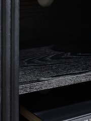 Julian Bowen Black Louis Fluted TV Unit - Image 9 of 10