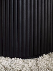 Julian Bowen Black Louis Fluted Round Coffee Table - Image 5 of 8