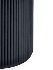 Julian Bowen Black Louis Fluted Round Coffee Table - Image 8 of 8