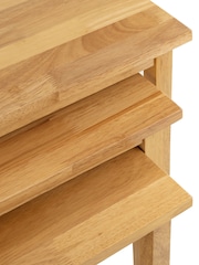 Julian Bowen Light Oak Cleo Nest Of Tables - Image 5 of 6