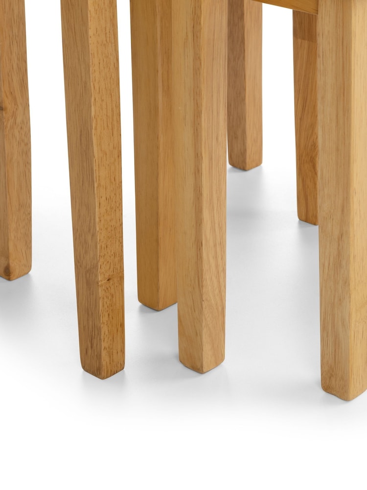 Julian Bowen Light Oak Cleo Nest Of Tables - Image 6 of 6