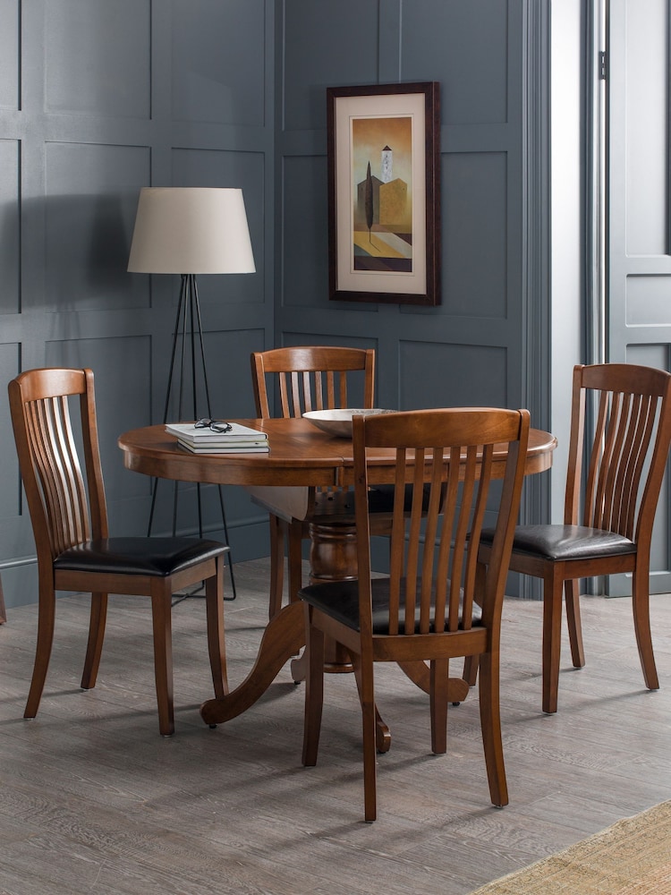 Julian Bowen Mahogany Canterbury Chairs Set of 2 - Image 1 of 6