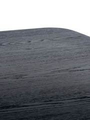 Julian Bowen Black Louis Fluted Extending Dining Table - Image 12 of 13