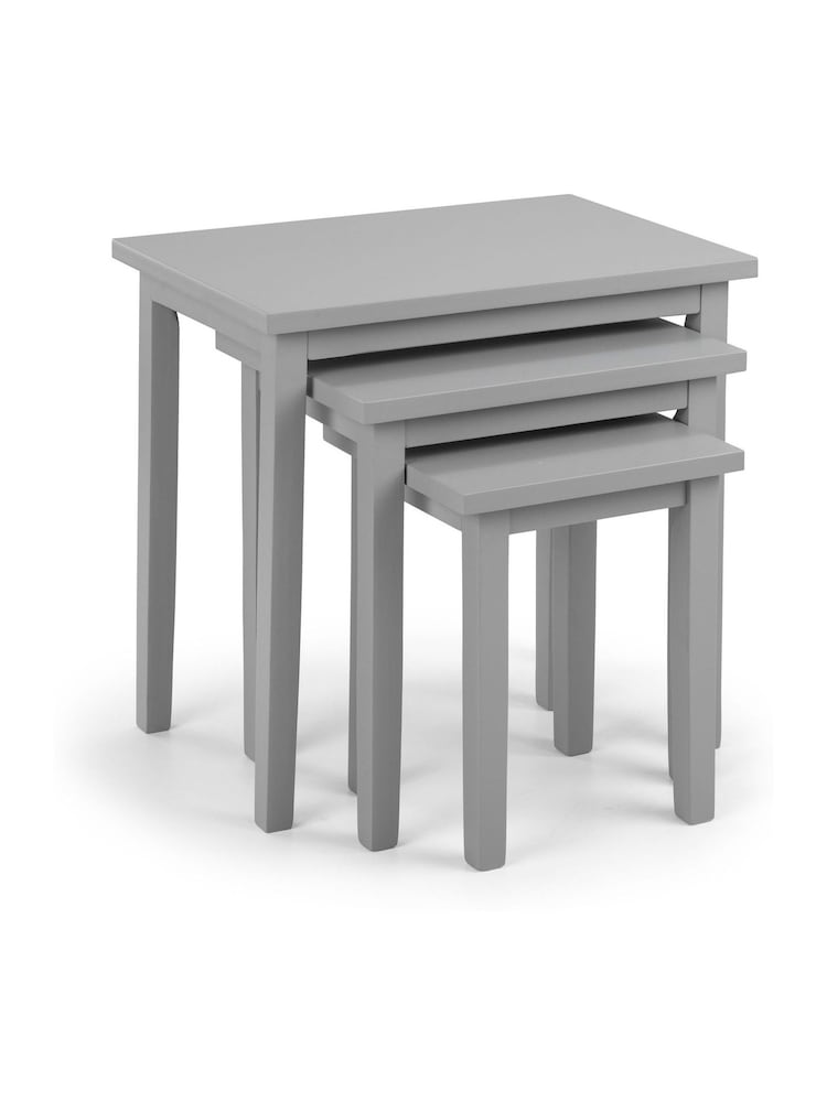 Julian Bowen Grey Cleo Nest Of Tables - Image 2 of 6 Julian Bowen Grey Cleo Nest Of Tables - Image 2 of 6
