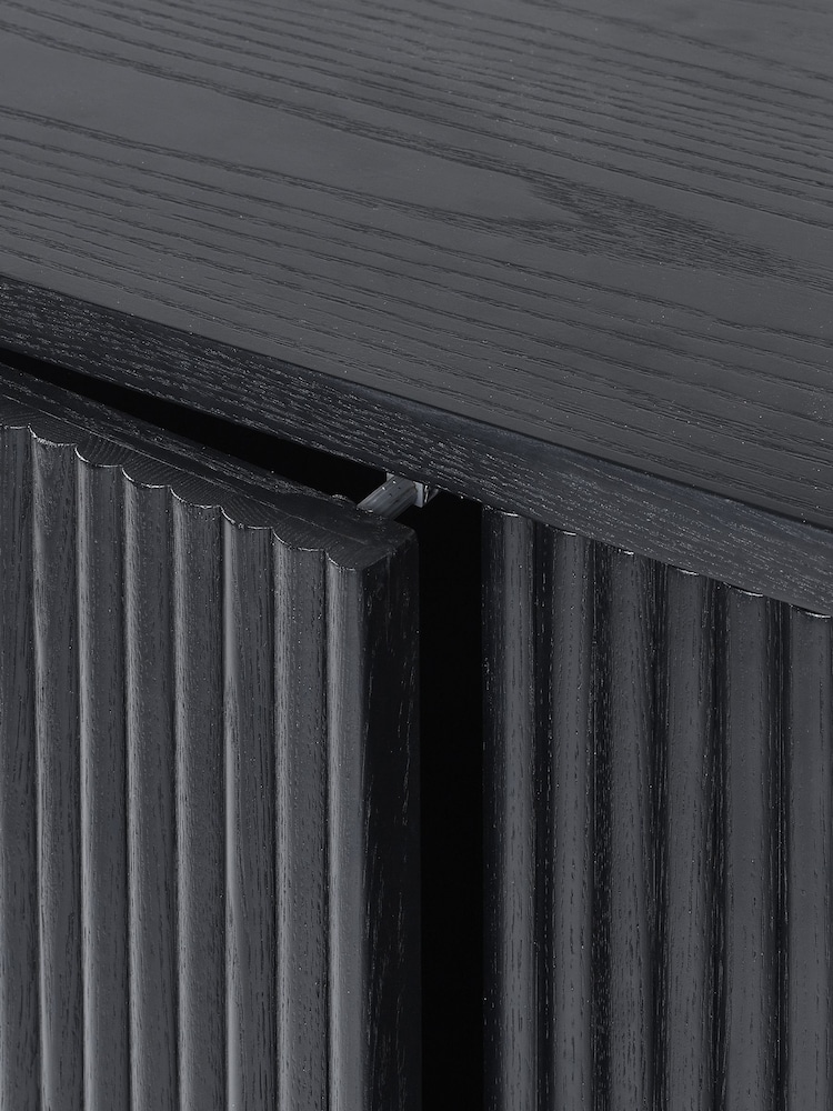 Julian Bowen Black Louis Fluted Sideboard - Image 13 of 13