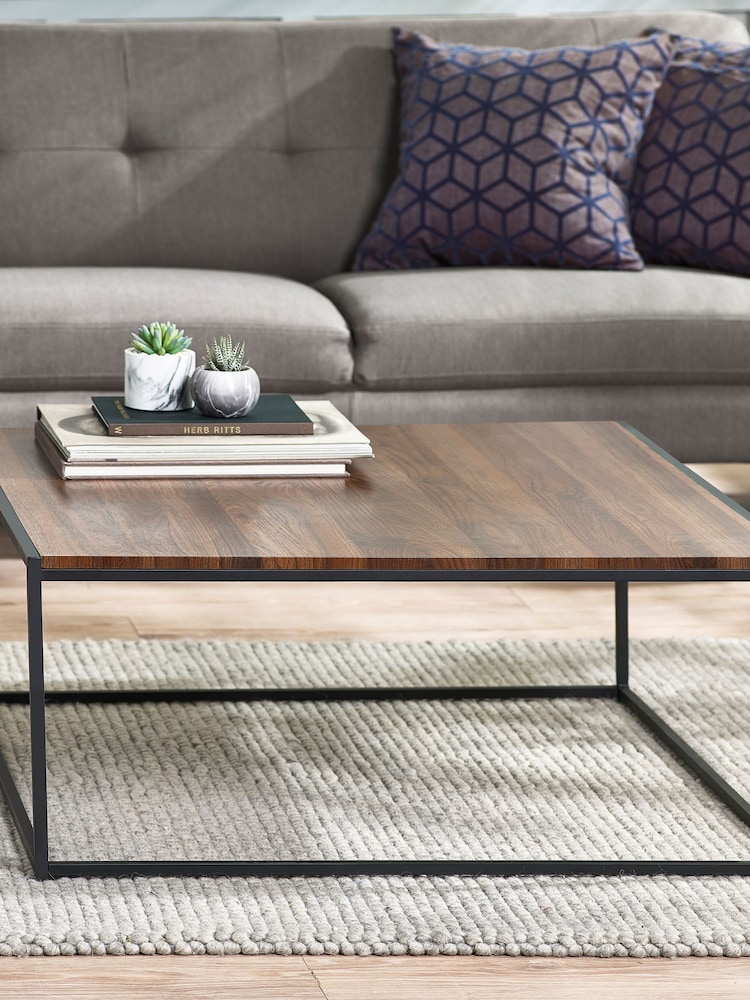 Julian Bowen Walnut Tribeca Square Coffee Table - Image 1 of 3