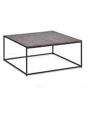 Julian Bowen Walnut Tribeca Square Coffee Table - Image 2 of 3